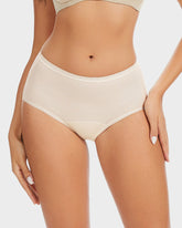 High-Waist Cotton Briefs 4-Pack — Extended Gusset & Antibacterial Lining Sculpté