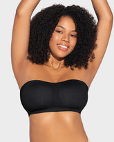 Non-Slip Crossover Side Hook Bandeau Bra — Secure Fit & Flattering Style Sculpté