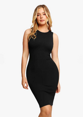 Shapewear Modal Sleeveless Crew Neck Slimming Dress - Sculpté