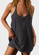 Summer Sleeveless Mini Dress - Sculpté