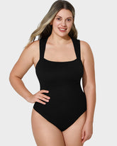Sleeveless Tummy Control Bodysuit — Sculpting Tank Top with Snap Closure Sculpté