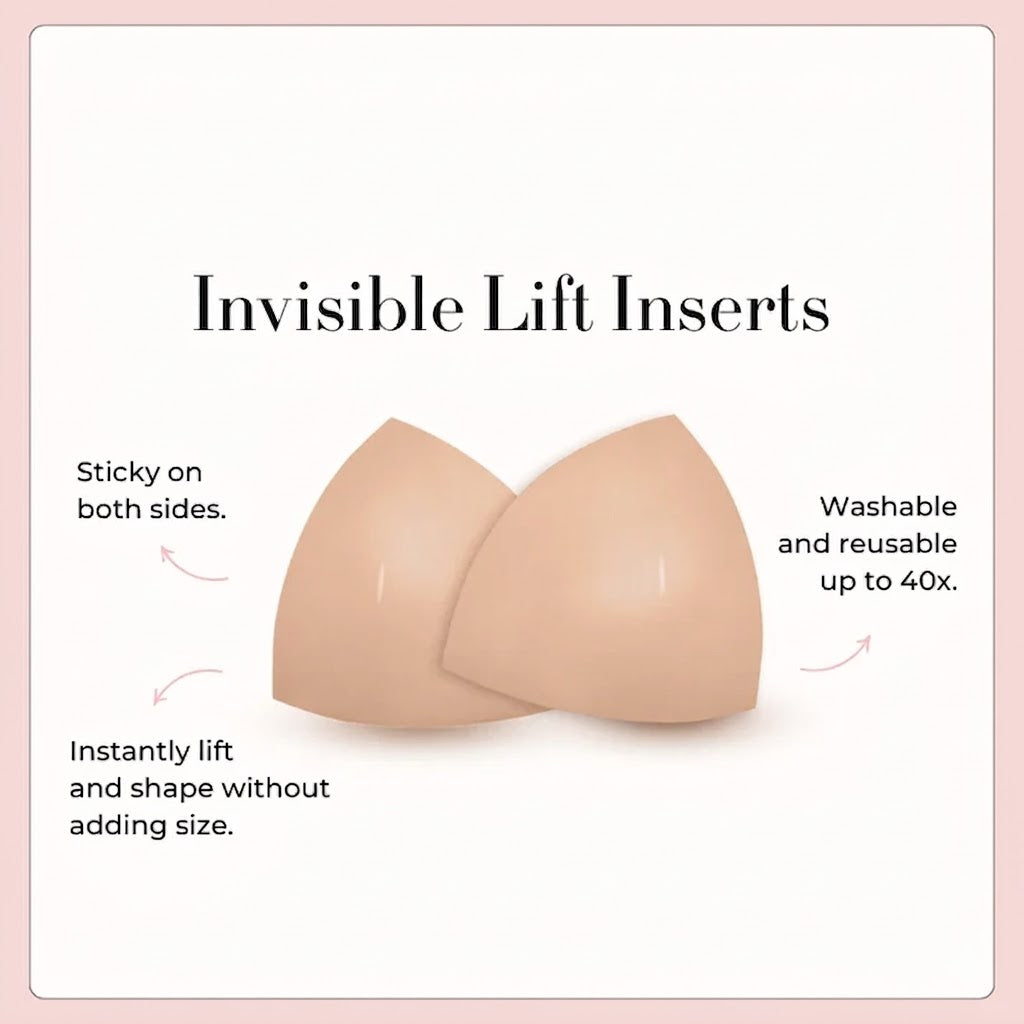Invisible Lift Inserts — Double-Sided Adhesive for Instant Boost & Volume Sculpté