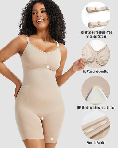 All-in-One Sculpting Bodysuit with Easy-Off Design