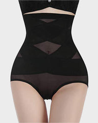 High Waist Cross Tummy Control Panty