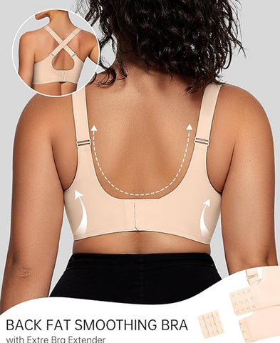 Smoothing Full Coverage Mesh Wireless Bra