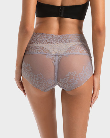 High-Waist Lace V-Cut Shaping Panties 3-Pack — Breathable & Smooth Sculpté