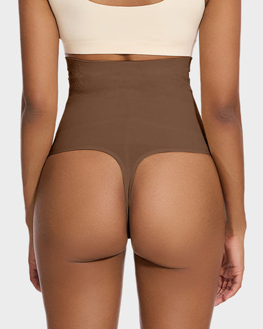 High-Waist Tummy Control Thong 2-Pack — No-Show, All-Day Comfort Sculpté