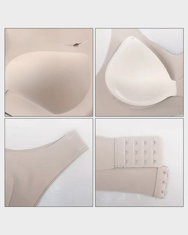 Front Closure Cross-Back Wireless Posture Bra — Back Support & All-Day Comfort, No Underwire Sculpté