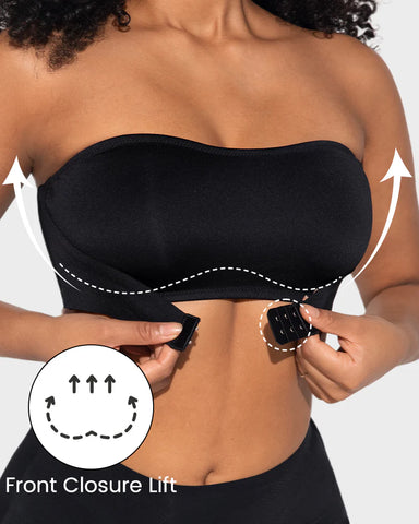 Strapless Seamless Front Button Bra
