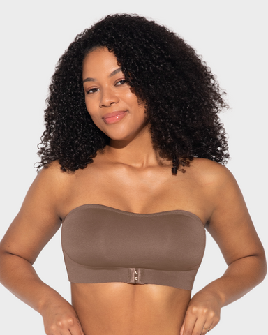 Strapless Seamless Front Button Bra