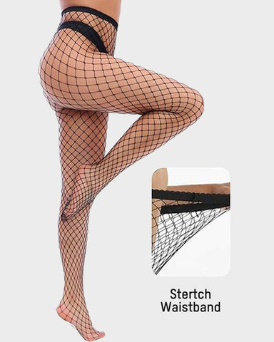 High-Waist Fishnet Pantyhose — 4 Classic Mesh Styles Sculpté