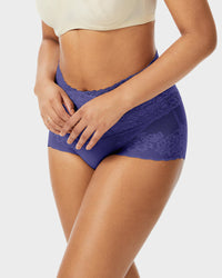 High-Waist Lace V-Cut Shaping Panties 3-Pack — Breathable & Smooth Sculpté