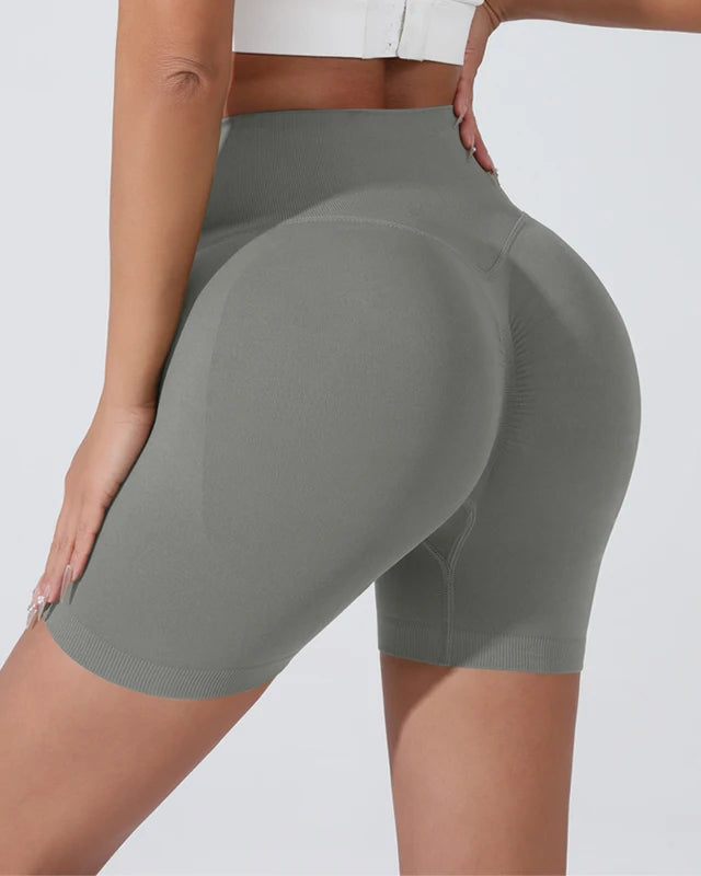 High Waist Breathable Tummy Control Gym Shorts - Sculpté