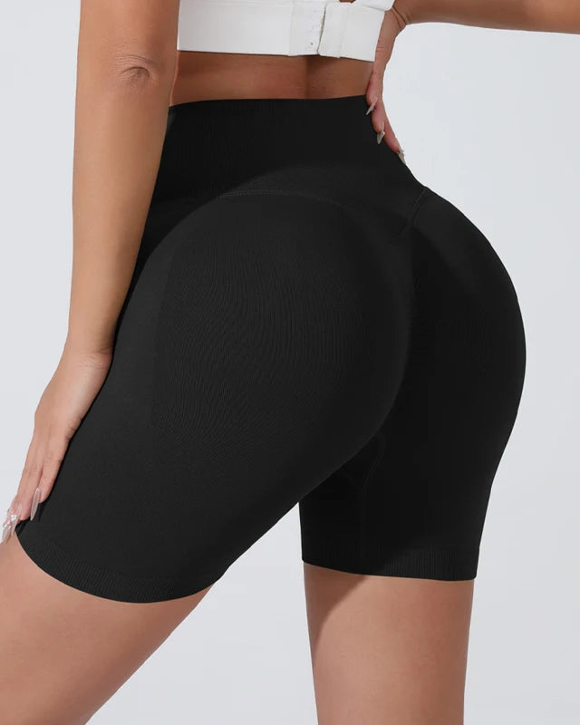 High Waist Breathable Tummy Control Gym Shorts - Sculpté