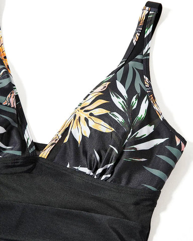 One-piece Mesh Tummy Control Swimsuit - Sculpté