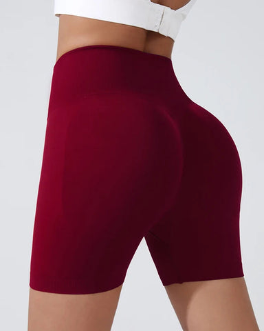 High Waist Breathable Tummy Control Gym Shorts - Sculpté