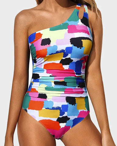 One Shoulder One Piece Swimsuit - Sculpté