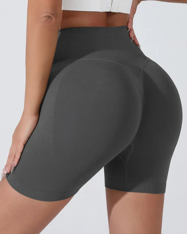 High Waist Breathable Tummy Control Gym Shorts - Sculpté