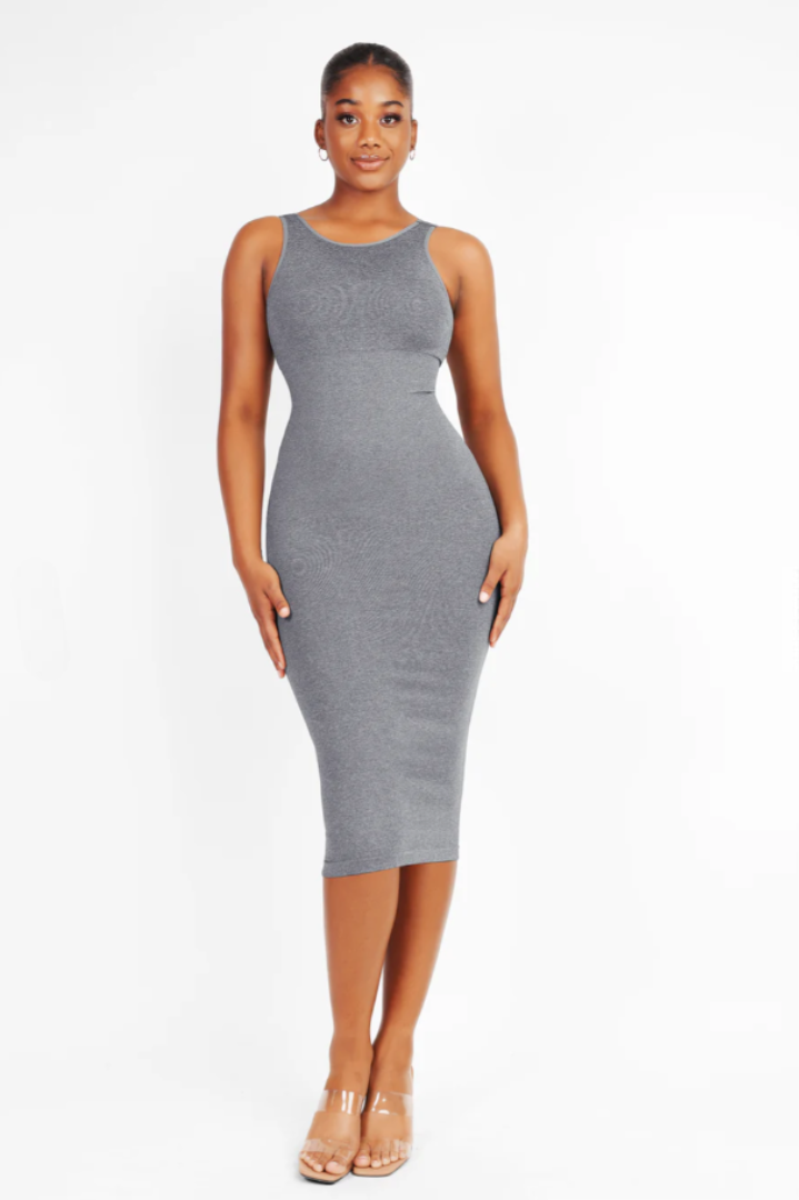 Shapewear Modal Sleeveless U Neck Slimming Maxi Dress - Sculpté