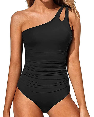 One Shoulder One Piece Swimsuit - Sculpté
