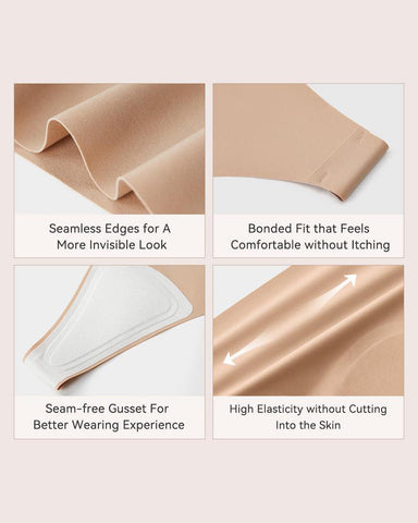 Seamless Camel Toe Cover Thongs 5-Pack — Invisible, No-Show FitSeamless Camel Toe Cover— Sculpté