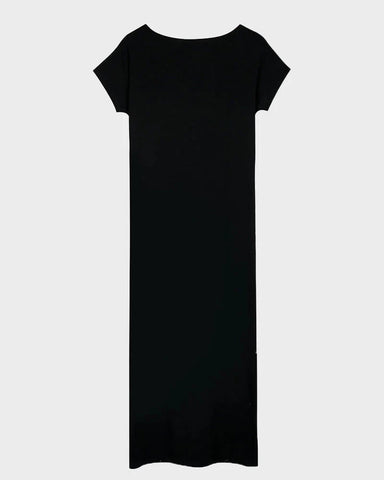Off-Shoulder Sleeve Maxi Dress - Sculpté