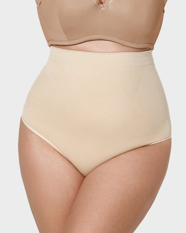 High-Waist Tummy Control Thong 2-Pack — No-Show, All-Day Comfort Sculpté